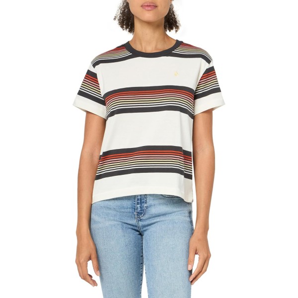  Women's Striped Short Sleeve Tee